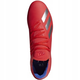 Chuteiras Adidas X 18.3 Fg vermelhas BB9367 multicolorido vermelho 1