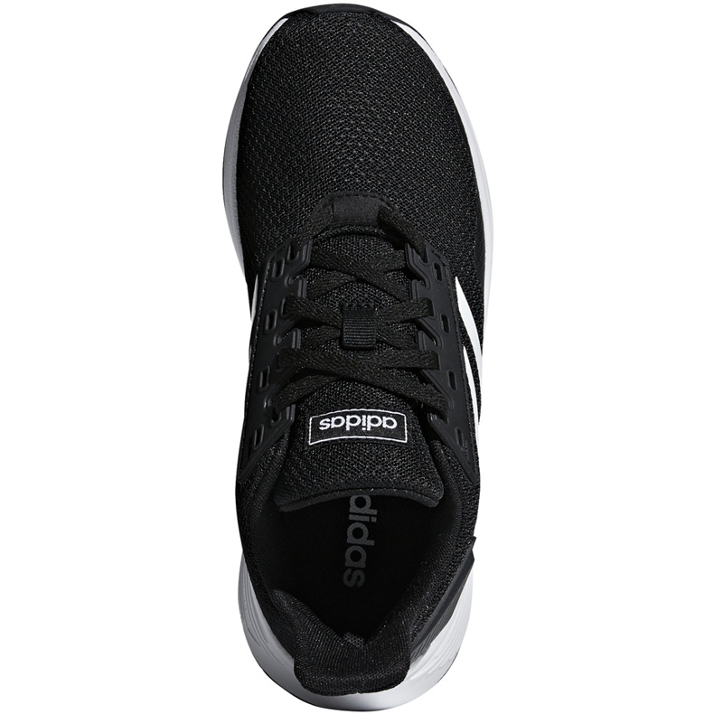 Sapatos infantis Adidas Duramo 9 K preto e branco BB7061 1