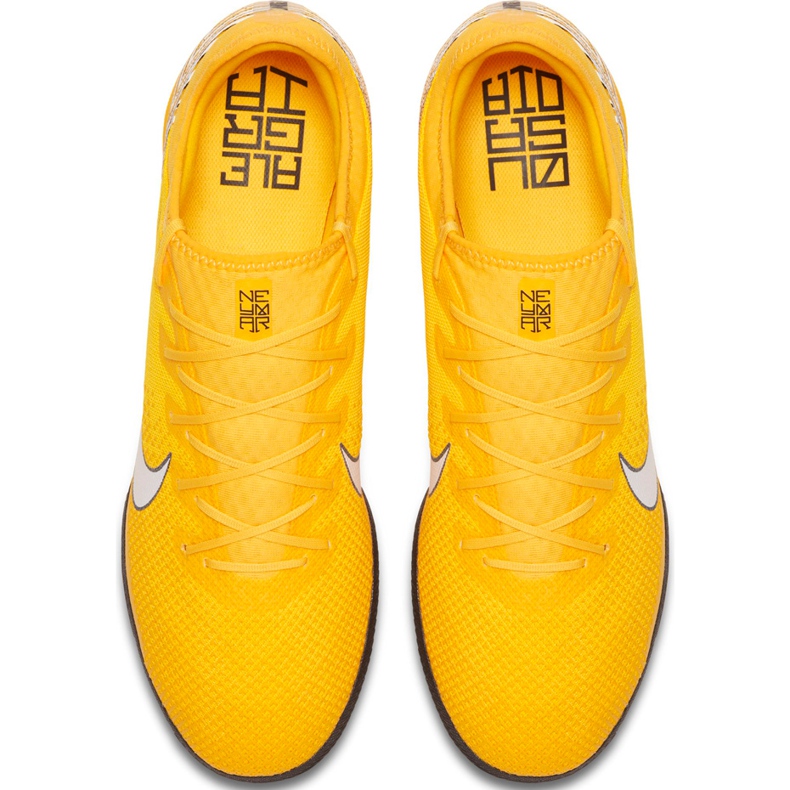 Chuteiras Nike Mercurial Vapor 12 Pro Neymar Ic AO4496 710 multicolorido amarelo 1