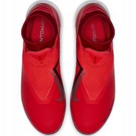 Chuteira Nike Phantom Vsn Academy Df Ic AO3267 600 de futebol multicolorido vermelho 1