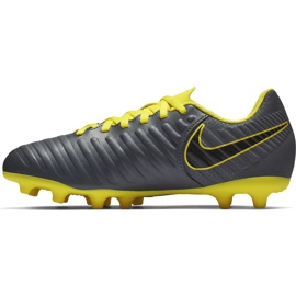 Chuteiras Nike Tiempo Legend 7 Club Mg Jr AO2300 070 preto cinza 1