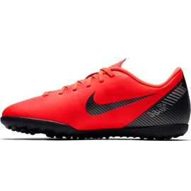 Chuteira Nike Mercurial Vapor X 12 Club Gs CR7 Tf Jr AJ3106 600 multicolorido vermelho 1
