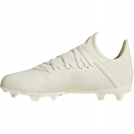 Chuteiras Adidas X 18.3 Fg Jr DB2417 branco, creme bege 1