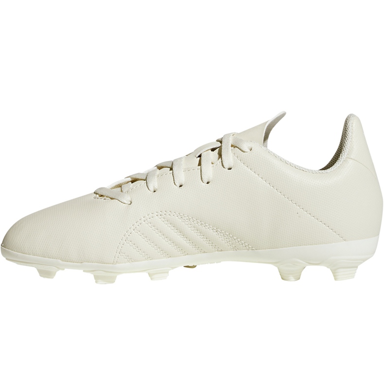 Chuteiras Adidas X 18.4 FxG Jr DB2421 multicolorido bege 1 Chuteiras Adidas X 18.4 FxG Jr DB2421 multicolorido bege 1