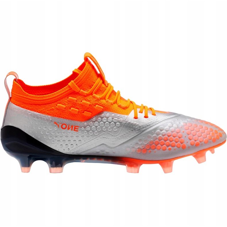 Chuteiras Puma One 1 Syn Fg Ag 104722 01 laranja 1