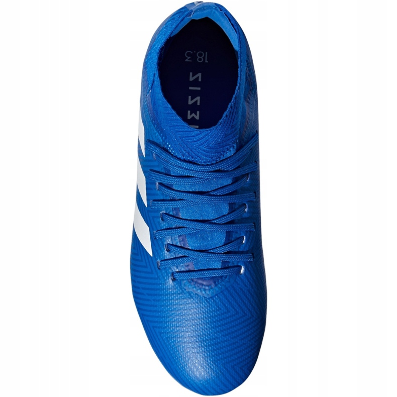 As chuteiras adidas Nemeziz 18.3 Fg Jr DB2351 multicolorido azul 1