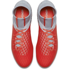 Chuteira Nike Hypervenom 3 Academy Df Fg AQ9217 600 multicolorido prata 1