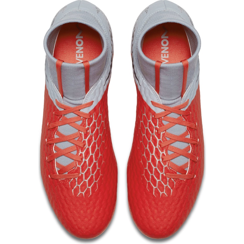 Chuteira Nike Hypervenom 3 Academy Df Fg AQ9217 600 multicolorido prata 1