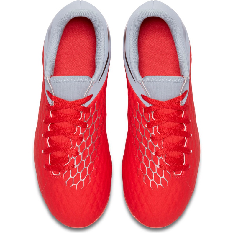 Chuteira Nike Hypervenom 3 Academy Fg Jr AJ4119 600 vermelho vermelho 1