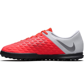 Chuteira Nike Hypervenom Phantom X 3 Club Tf Jr AJ3790 600 multicolorido vermelho 1