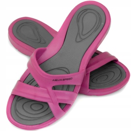 Chinelos femininos de piscina Aqua-speed Panama col. 03 rosa 1