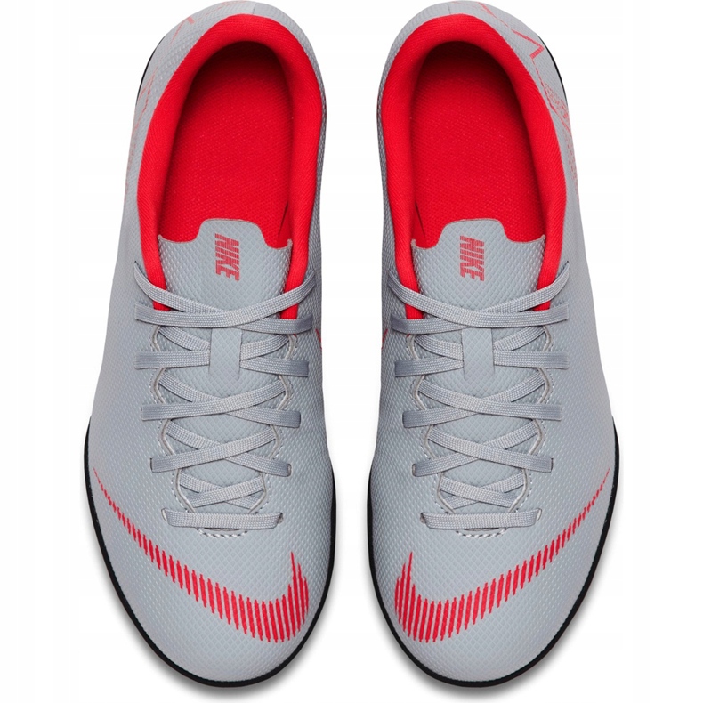 Chuteiras Nike Mercurial Vapor X 12 Club Tf Jr AH7355 060 multicolorido cinza 1 Chuteiras Nike Mercurial Vapor X 12 Club Tf Jr AH7355 060 multicolorido cinza 1