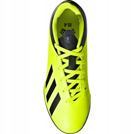 As chuteiras adidas X Tango 18.4 Tf Jr DB2435 amarelo amarelo 1