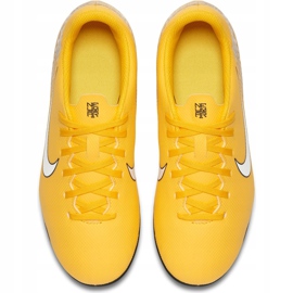 Chuteiras Nike Mercurial Vapor 12 Club Neymar Gs Mg Jr AO9472 710 multicolorido amarelo 1