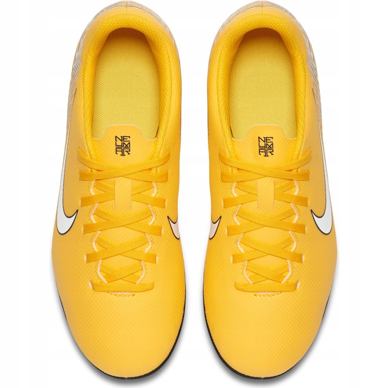 Chuteiras Nike Mercurial Vapor 12 Club Neymar Gs Mg Jr AO9472 710 multicolorido amarelo 1