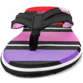 Chinelos de piscina femininos Aqua-speed Marina 07 preto vermelho rosa 1