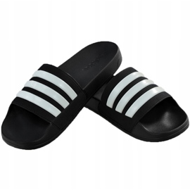 Chinelos Adidas Adilette Shower AQ1701 pretos branco 1