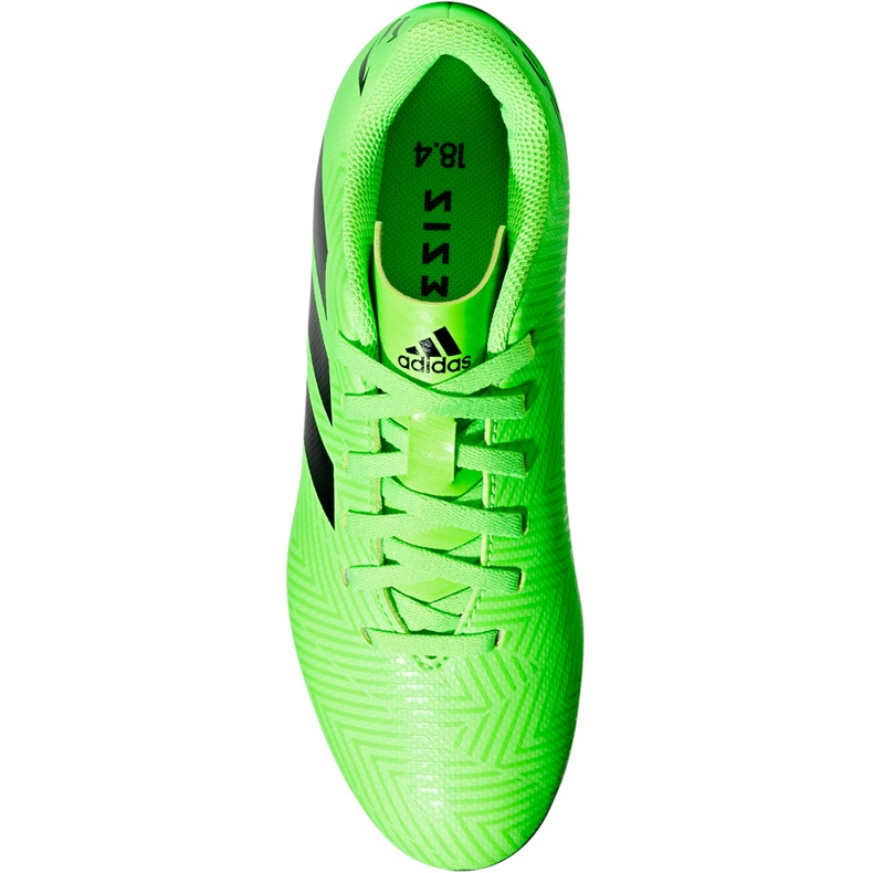 Chuteiras Adidas Nemeziz Messi 18.4 FxG Jr DB2371 verde 1