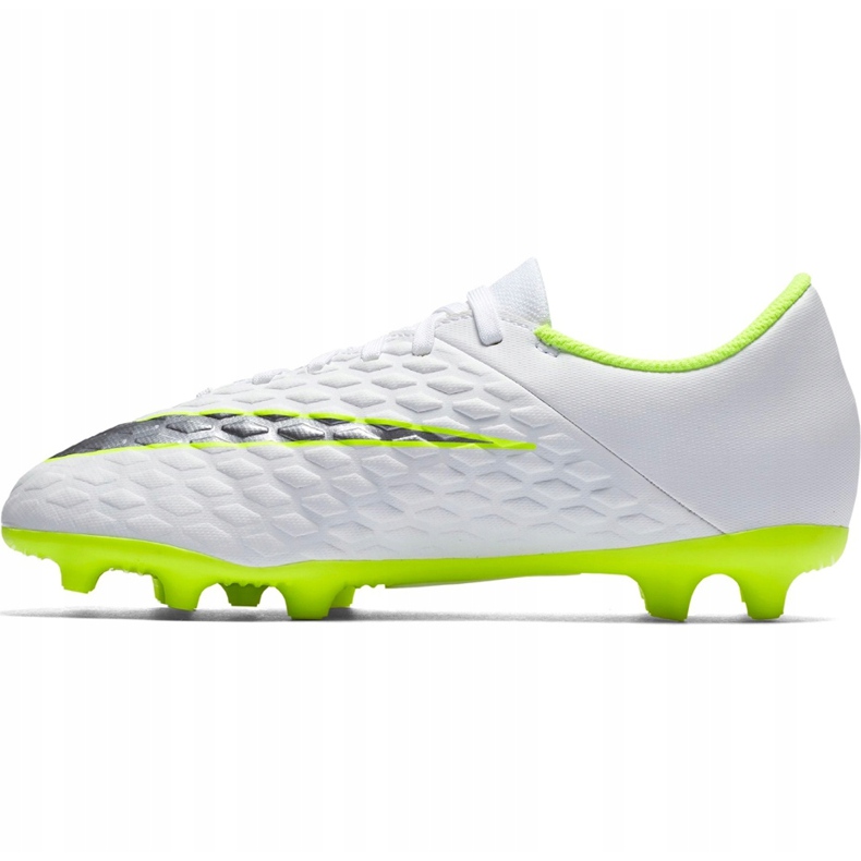 Chuteiras Nike Hypervenom 3 Club Fg Jr AJ4146 107 branco branco 1