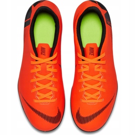 Chuteiras Nike Mercurial Vapor 12 Club Mg Jr AH7350 810 laranja laranja 1