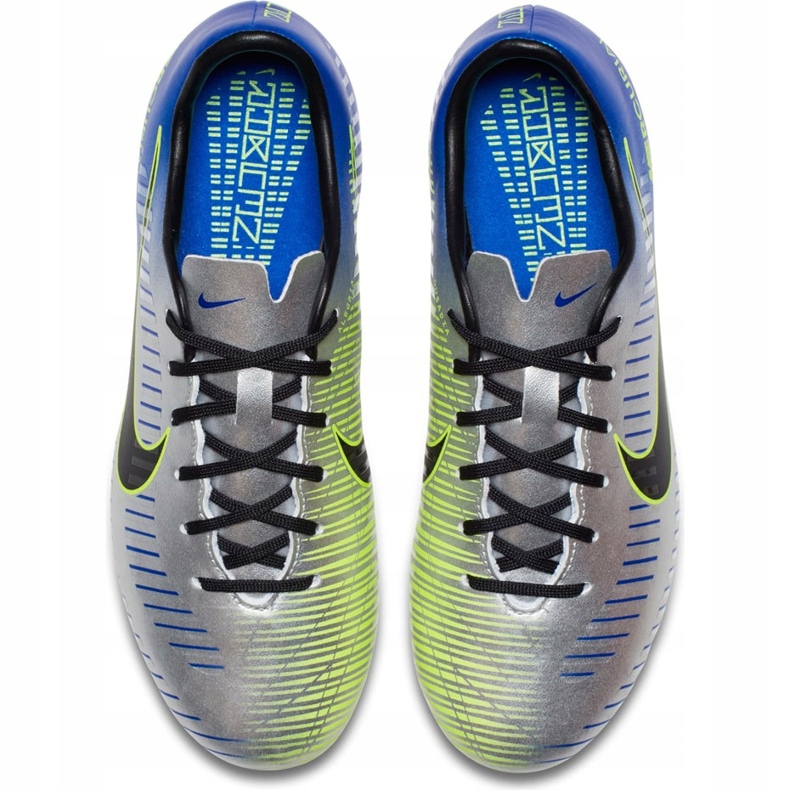 Chuteira Nike Mercurial Victory 6 Neymar Fg Jr 921488 407 cinza prata 1