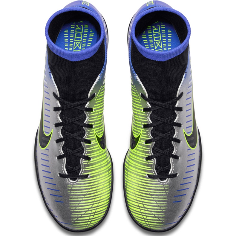 Chuteira Nike Mercurial X Victory 6 Df Neymar Tf 921514 407 verde, azul, cinza / prata azul 1