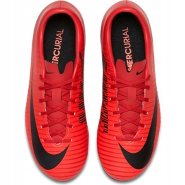 Chuteiras Nike Mercurial Victory Vi Fg Jr 831945 616 laranja vermelho 1