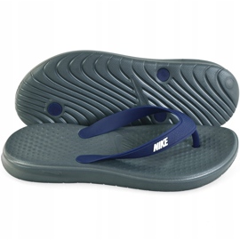 Nike Solay Thong 882690 001 Masculino - Slide azul marinho cinza 2