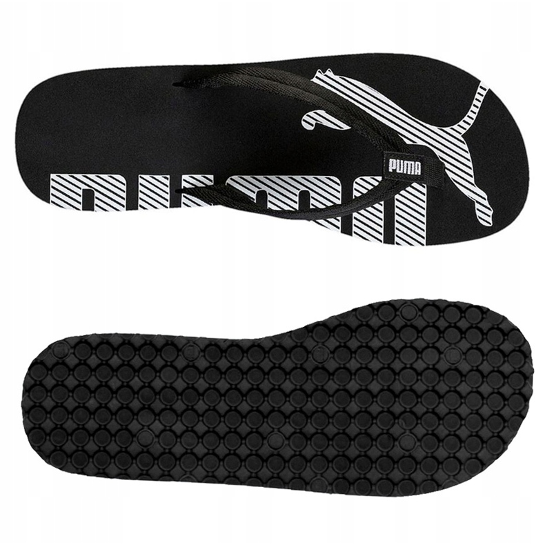 Chinelos masculinos Puma Epic Flip V2 preto e branco 360248 03 1