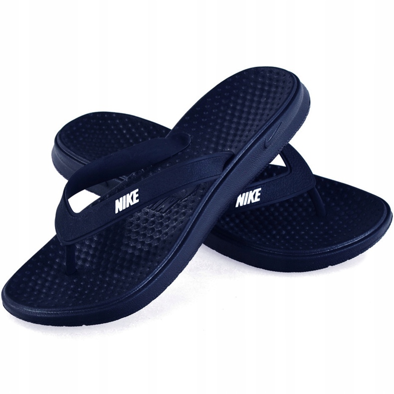 Nike Solay Thong 882690 400 Slide azul marinho 1