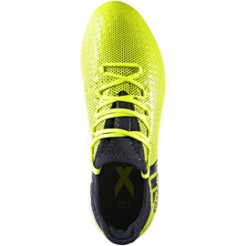 Chuteiras Adidas X 17.1 Fg Jr S82297 multicolorido verde 1