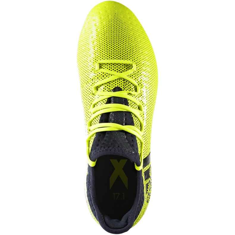 Chuteiras Adidas X 17.1 Fg Jr S82297 multicolorido verde 1