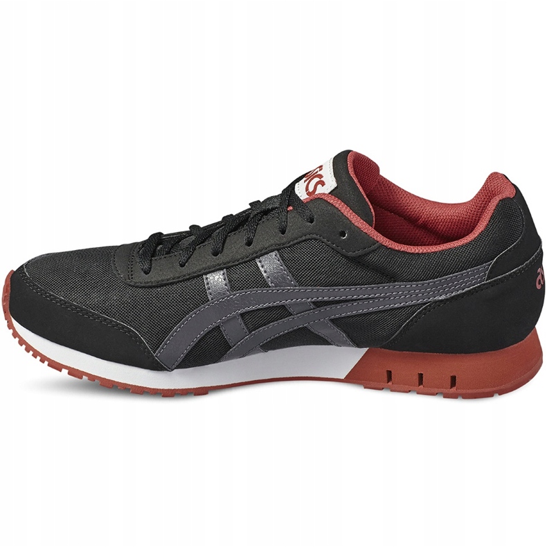Sapatos masculinos Asics Curreo HN537-9095 preto vermelho 1