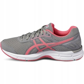 Tênis de corrida feminino Asics Gel Galaxy 9 T6G5N-9620 rosa cinza 1