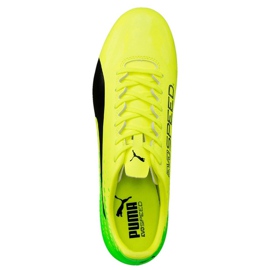 Chuteira Puma Evo Velocidade 17,4 Fg verde-amarelo 104017 01 multicolorido 2