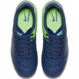 Chuteiras Nike Tiempo Legend Vi Fg Jr 819186 443 azul marinho 1