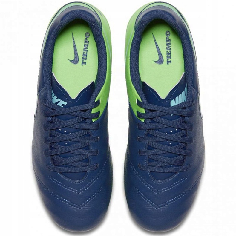 Chuteiras Nike Tiempo Legend Vi Fg Jr 819186 443 azul marinho 1