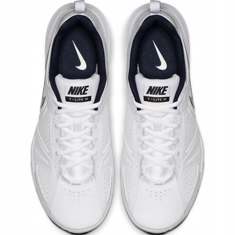 Sapatos masculinos Nike T Lite Xi brancos e pretos 616544 101 1