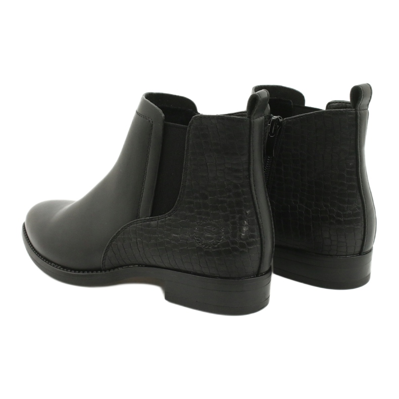 Botas Chelsea Botas pretas Sergio Leone BT558 preto 3