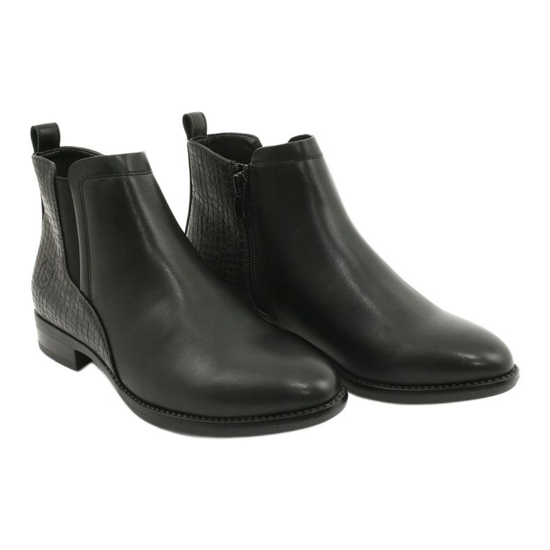 Botas Chelsea Botas pretas Sergio Leone BT558 preto 4