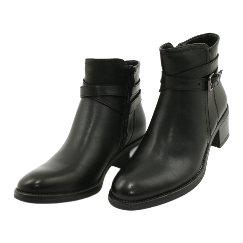Botas decoradas com listras Sergio Leone BT616 preto 2
