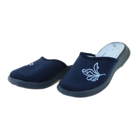 Sapatos femininos Befado pu 019D095 azul marinho azul 3