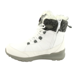 Botas de neve softshell com membrana American Club SN26 / 20 branca branco cinza 1 Botas de neve softshell com membrana American Club SN26 / 20 branca branco cinza 1