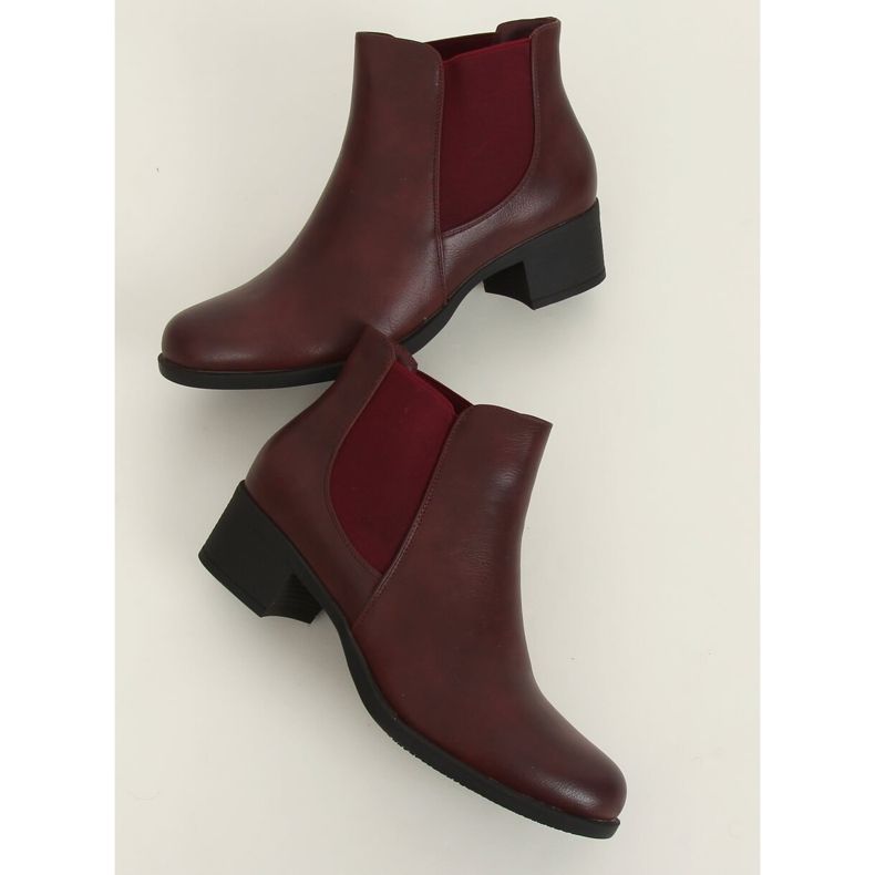 Botas de vinho maroon 8B875 para mulheres vermelho 1