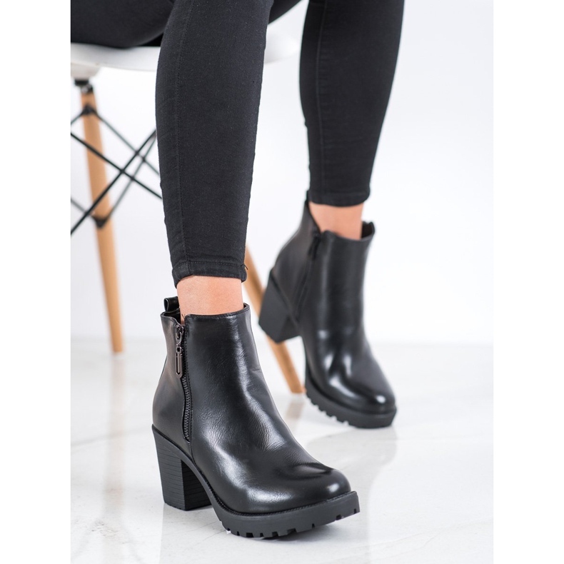 Small Swan Botas quentes femininas preto 1 Small Swan Botas quentes femininas preto 1