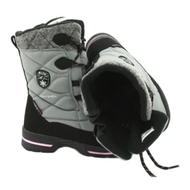 American Club Botas de neve softshell com membrana SN19 / 20 americana preto rosa cinza 4