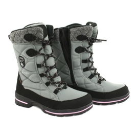 American Club Botas de neve softshell com membrana SN19 / 20 americana preto rosa cinza 3