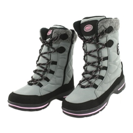 American Club Botas de neve softshell com membrana SN19 / 20 americana preto rosa cinza 2