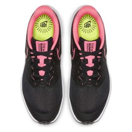 Sapatos infantis Nike Star Runner 2 pretos e rosa AQ3542 002 1