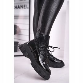 FRGIV Botas pretas deslizantes Rochelle femininas preto 1